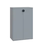 TN 3 - 7D kancelářská skříň, 2-dveřová, 1107x720x400, šedá